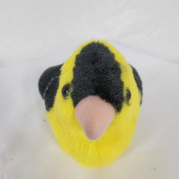 Wild Republic Audubon Birds Chirping Plush American Goldfinch Backyard Series - Picture 3 of 7